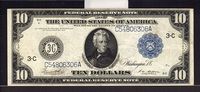 Fr.915c, 1914 $10 Philadelphia Federal Reserve Note, VF [30]